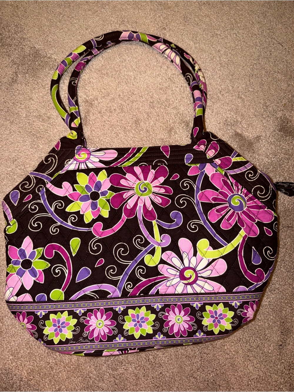 Vera Bradley "Purple Punch "Angle
Tote Shoulder Bag